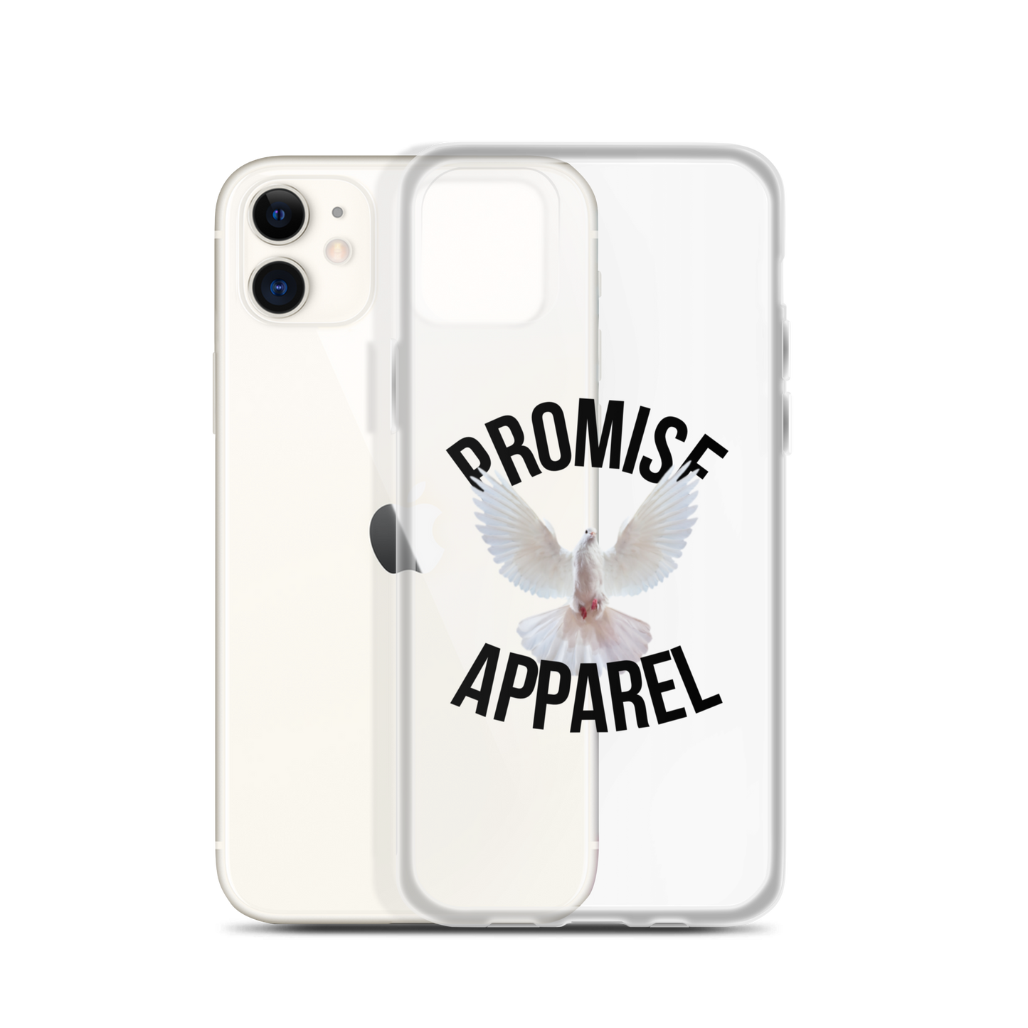 Promise Apparel Dove Clear iPhone Case