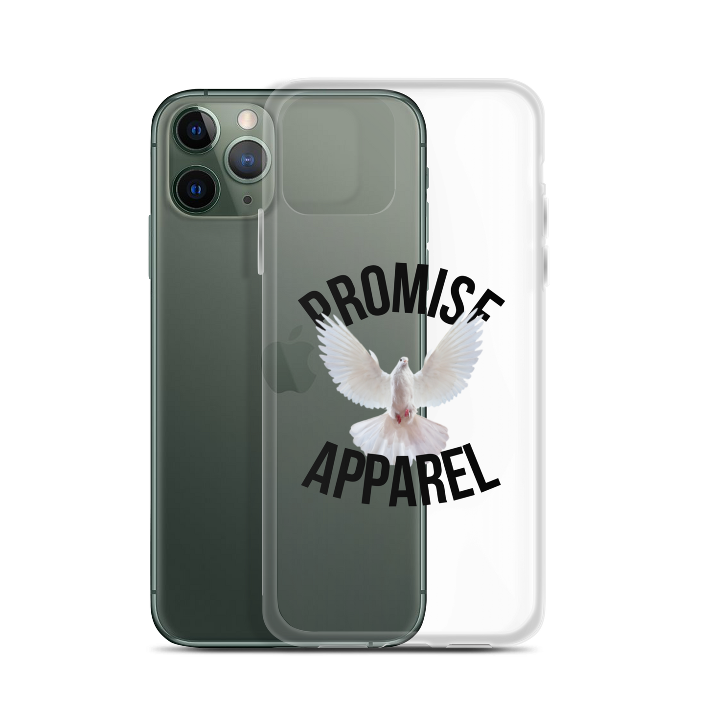 Promise Apparel Dove Clear iPhone Case