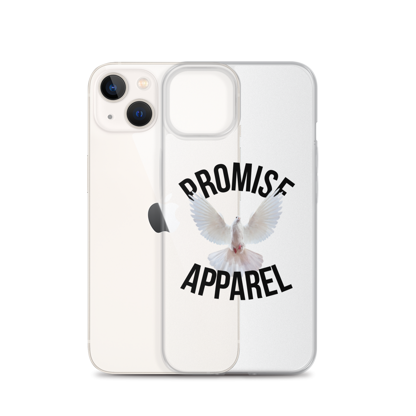 Promise Apparel Dove Clear iPhone Case