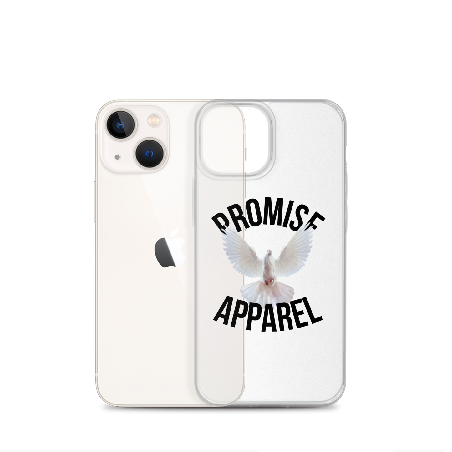 Promise Apparel Dove Clear iPhone Case