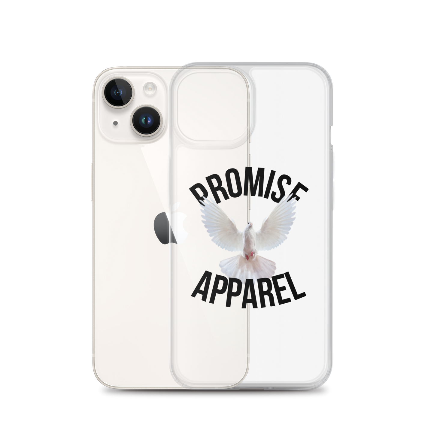 Promise Apparel Dove Clear iPhone Case