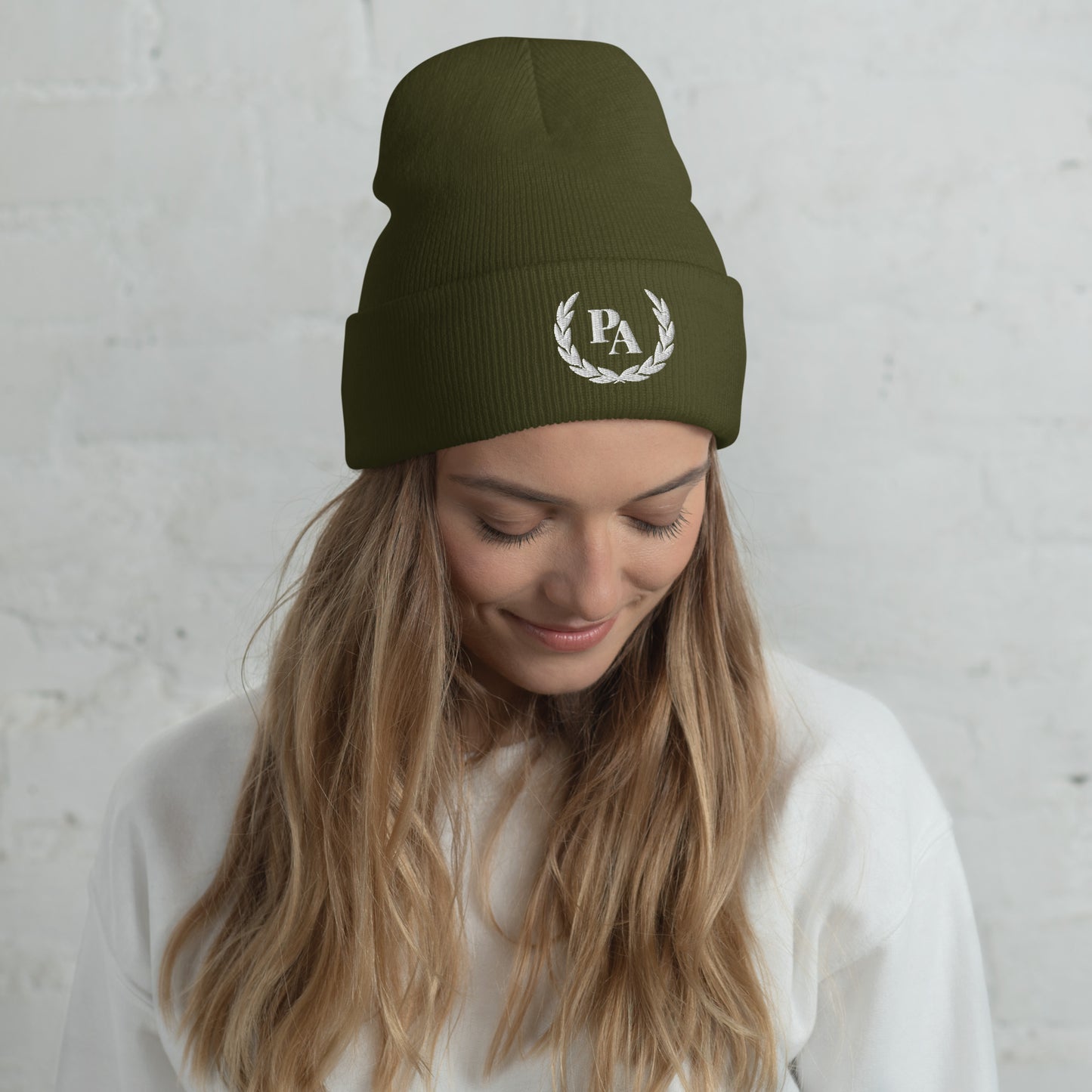 Olive Branch Wreath Beanie